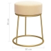 Hocker redondo terciopelo albaricoque