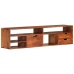 Mueble de TV de madera maciza de acacia 140x30x35 cm