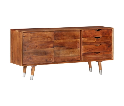 Mueble para TV madera maciza de acacia 118x30x55 cm