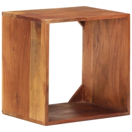 Estante de pared madera maciza de acacia 40x30x40 cm