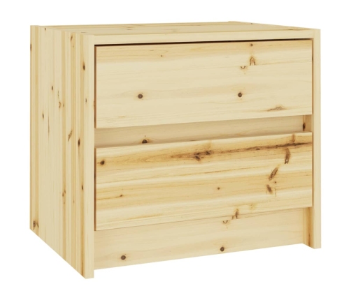 Mesitas de noche 2 uds madera maciza de abeto 40x30,5x35,5 cm