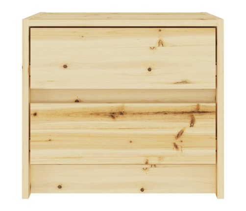 Mesitas de noche 2 uds madera maciza de abeto 40x30,5x35,5 cm