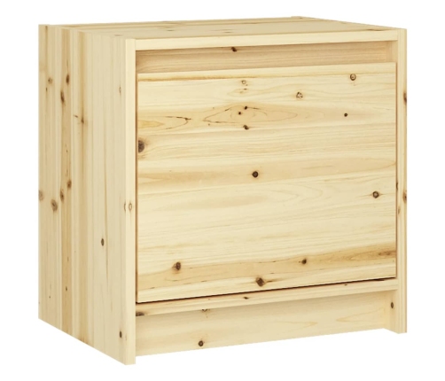 Mesitas de noche 2 uds madera maciza de abeto 40x30,5x40 cm