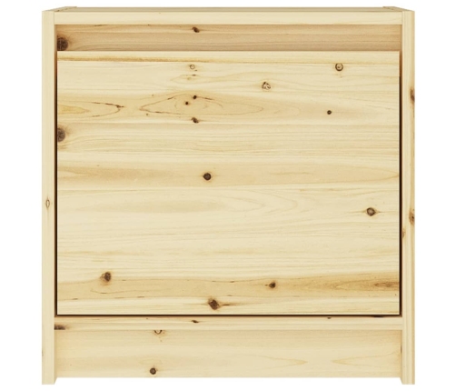 Mesitas de noche 2 uds madera maciza de abeto 40x30,5x40 cm