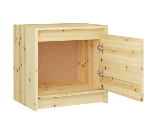 Mesitas de noche 2 uds madera maciza de abeto 40x30,5x40 cm