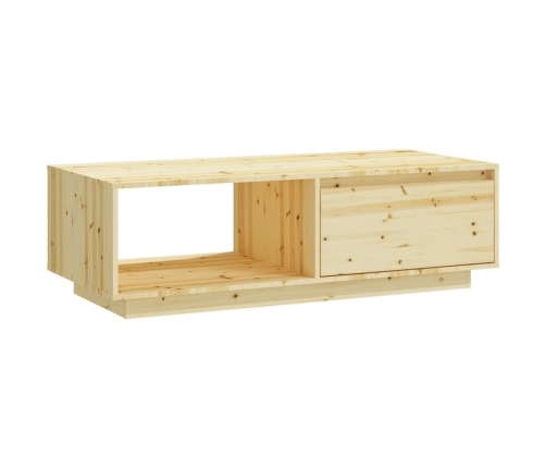 Mesa de centro de madera maciza de abeto 110x50x33,5 cm