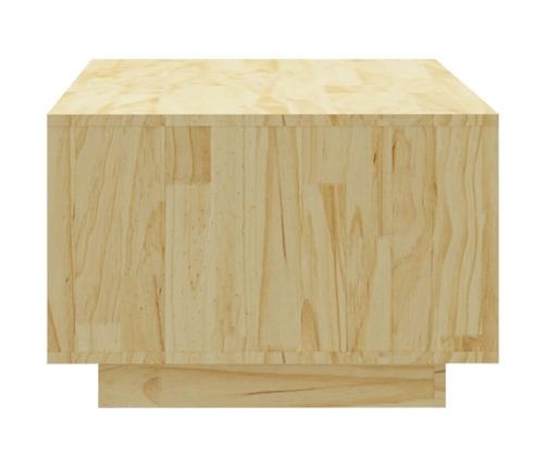 Mesa de centro de madera maciza de pino 110x50x33,5 cm