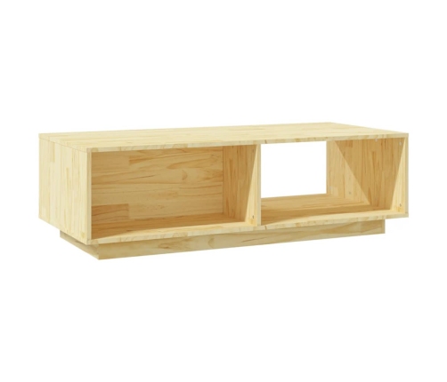 Mesa de centro de madera maciza de pino 110x50x33,5 cm