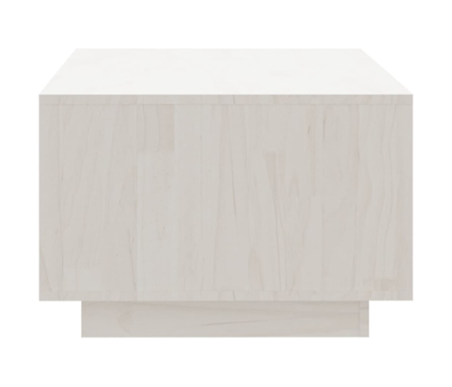 Mesa de centro de madera maciza de pino blanco 110x50x33,5 cm