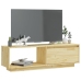 Mueble de TV de madera maciza de pino 110x30x33,5 cm