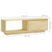 Mueble de TV de madera maciza de pino 110x30x33,5 cm