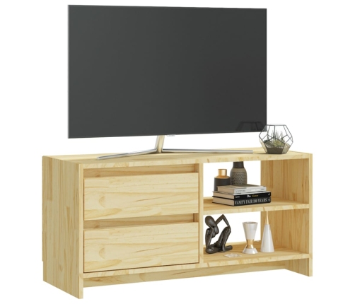 Mueble de TV madera maciza de pino 80x31x39 cm