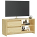 Mueble de TV madera maciza de pino 80x31x39 cm