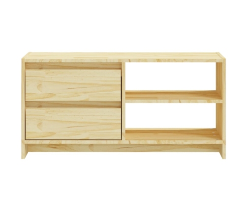 Mueble de TV madera maciza de pino 80x31x39 cm