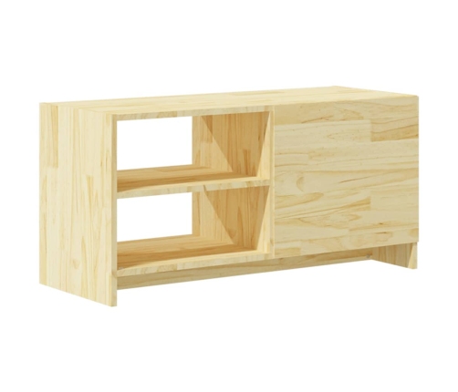 Mueble de TV madera maciza de pino 80x31x39 cm