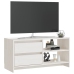 Mueble para TV de madera maciza de pino blanco 80x31x39 cm