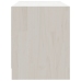 Mueble para TV de madera maciza de pino blanco 80x31x39 cm