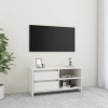 Mueble para TV de madera maciza de pino blanco 80x31x39 cm