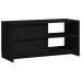 vidaXL Mueble de TV de madera maciza de pino negro 80x31x39 cm