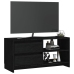 vidaXL Mueble de TV de madera maciza de pino negro 80x31x39 cm