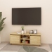 vidaXL Mueble de TV madera maciza de pino 110x30x40 cm