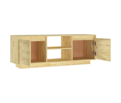 vidaXL Mueble de TV madera maciza de pino 110x30x40 cm