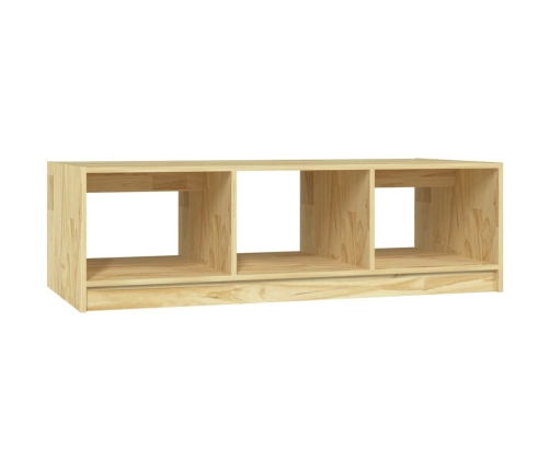 Mesa de centro de madera maciza de pino 110x50x34 cm