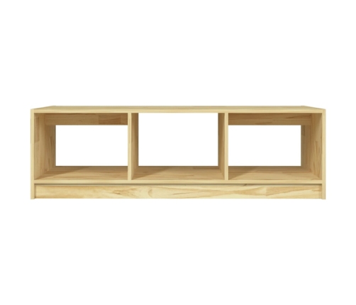 Mesa de centro de madera maciza de pino 110x50x34 cm