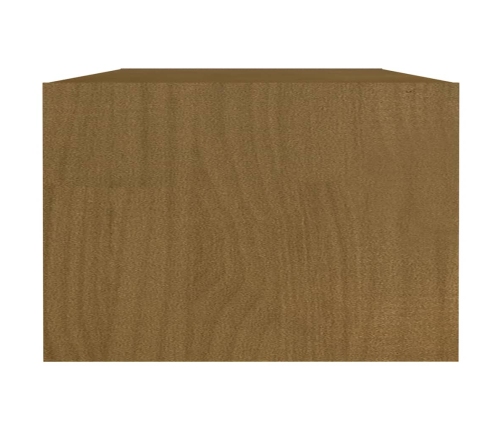 vidaXL Mesa de centro de madera maciza pino marrón miel 110x50x34 cm