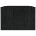 vidaXL Mesa de centro de madera maciza de pino negro 110x50x34 cm