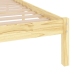 Estructura de cama individual pequeña sin colchón madera maciza