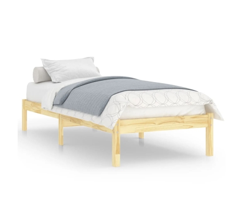 Estructura de cama sin colchón madera maciza 90x200 cm