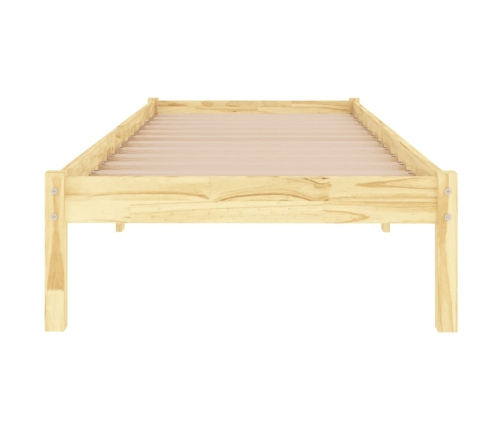 Estructura de cama sin colchón madera maciza 90x200 cm