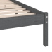 Estructura de cama sin colchón madera maciza gris 90x200 cm