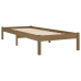 Estructura cama sin colchón madera maciza marrón miel 100x200cm