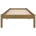 Estructura cama sin colchón madera maciza marrón miel 100x200cm