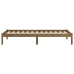 Estructura cama sin colchón madera maciza marrón miel 100x200cm