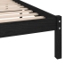 Estructura de cama sin colchón madera maciza negro 100x200 cm