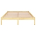 Estructura de cama sin colchón madera maciza 120x200 cm