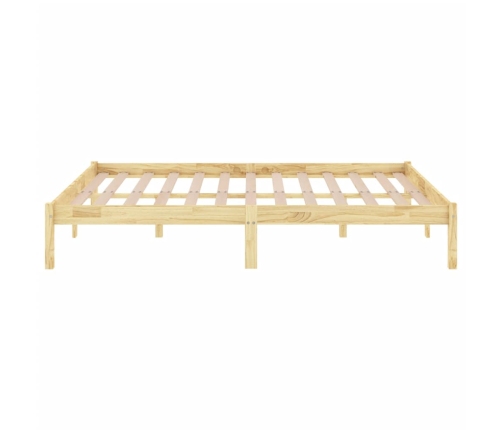 Estructura de cama sin colchón madera maciza 120x200 cm