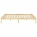 Estructura de cama sin colchón madera maciza 120x200 cm