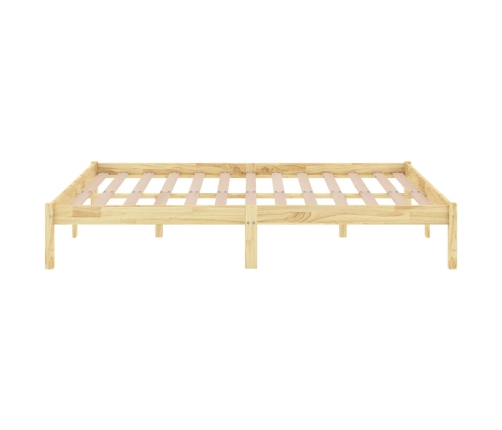 Estructura de cama sin colchón madera maciza 160x200 cm