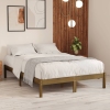 vidaXL Estructura de cama madera maciza de pino marrón miel 160x200 cm