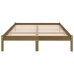 Estructura cama madera maciza marrón miel Super King 180x200 cm