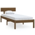 Estructura de cama madera pino individual marrón miel 90x190 cm