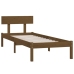 Estructura de cama madera pino individual marrón miel 90x190 cm