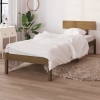 Estructura de cama madera pino individual marrón miel 90x190 cm