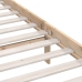 Estructura de cama doble pequeña sin colchón madera maciza