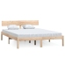 Estructura de cama sin colchón madera maciza 140x190 cm