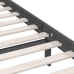 Estructura de cama sin colchón madera maciza gris 140x190 cm
